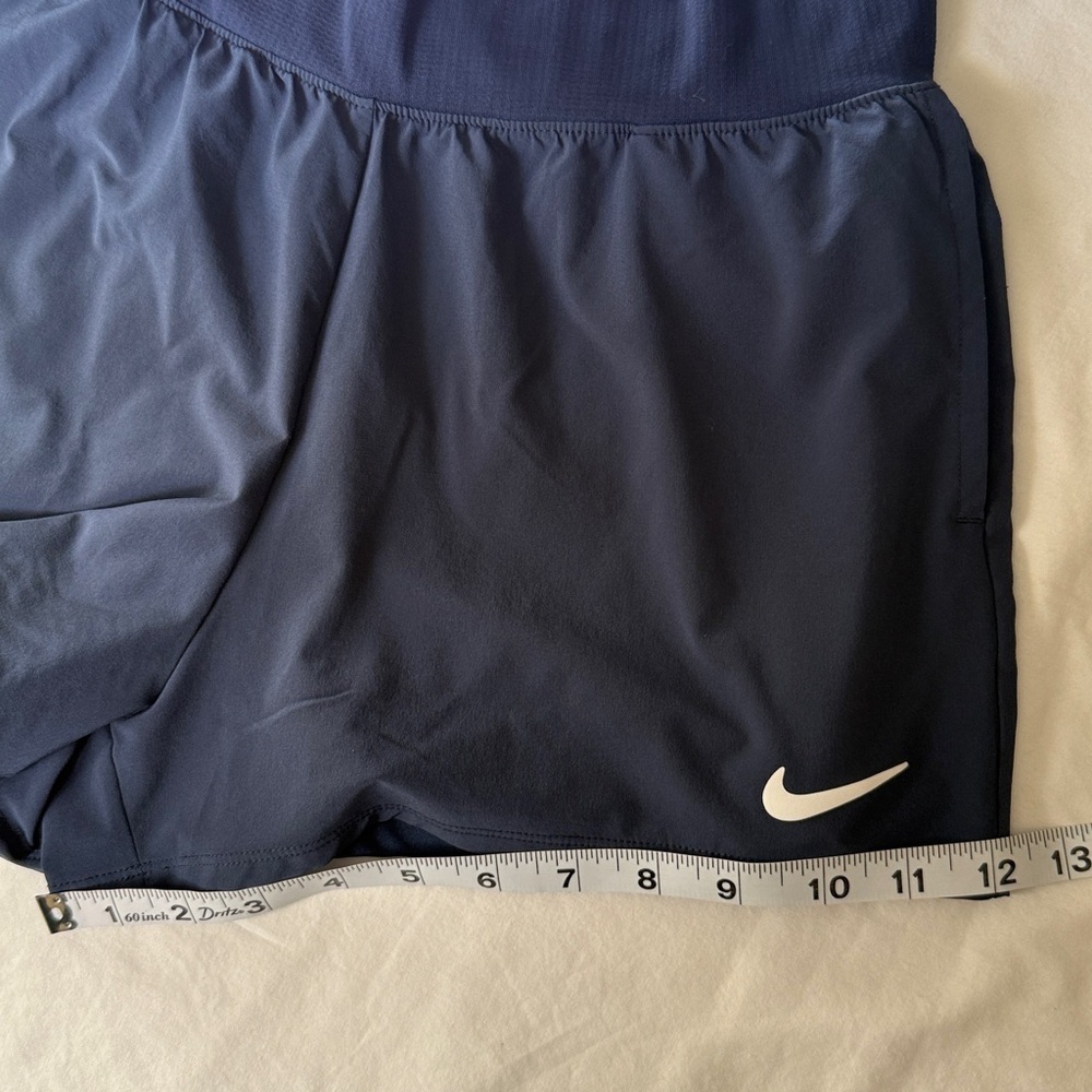 Nike Women's Dark Blue Athletic Shorts - Picture 7 of 8